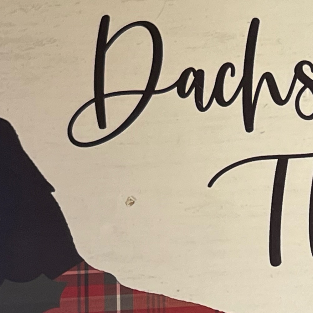 NWT-Holiday Dachshund Through the Snow ❄️ Wooden Lazy Susan - Picture 4 of 4